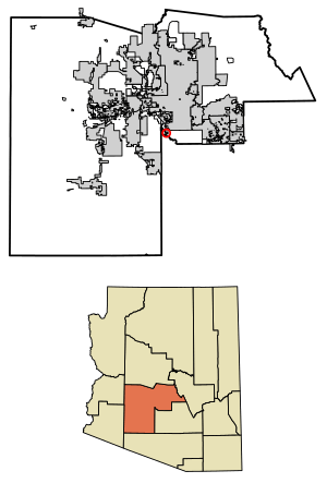 Location in Maricopa County, Arizona