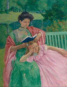 Mary Cassatt - Augusta Reading to Her Daughter - 1910