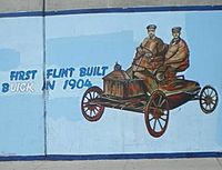 Mural of First Buick on Van Nuys Blvd., Van Nuys, California