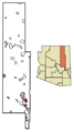Navajo County Arizona Incorporated and Unincorporated areas White Mountain Lake Highlighted 0482450