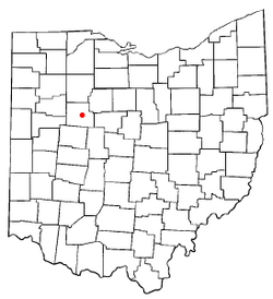 Location of Kenton, Ohio