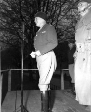 Patton speech 1 April 1944 side view