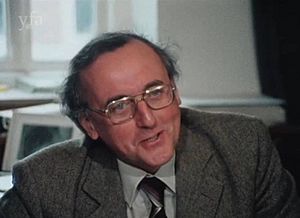 Peter Sawyer teaching a seminar c 1983 from Yorkshire Film Archive