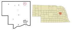 Location of Creston, Nebraska