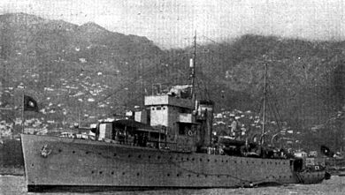 Portuguese sloop Gonçalves Zarco in the 1940s