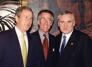 President George W. Bush, Richard Neal, and Irish Prime Minister Bertie Ahern