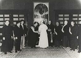 Rangjung Rigpe Dorje, 16th Karmapa with Pope Paul VI