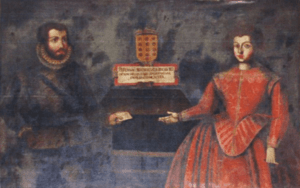 Retratos de D. Fernão Rodrigues de Castro e D. Emília Gonçalves (séc. XVII) - Palácio Ficalho, Serpa