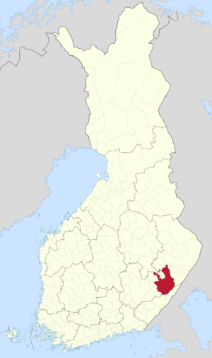 Location of Savonlinna in Finland