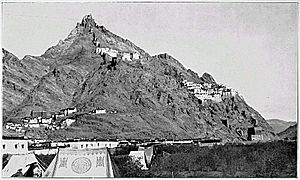 Shekar Dzong, Shekar Monastery and Shekar (village) in 1921
