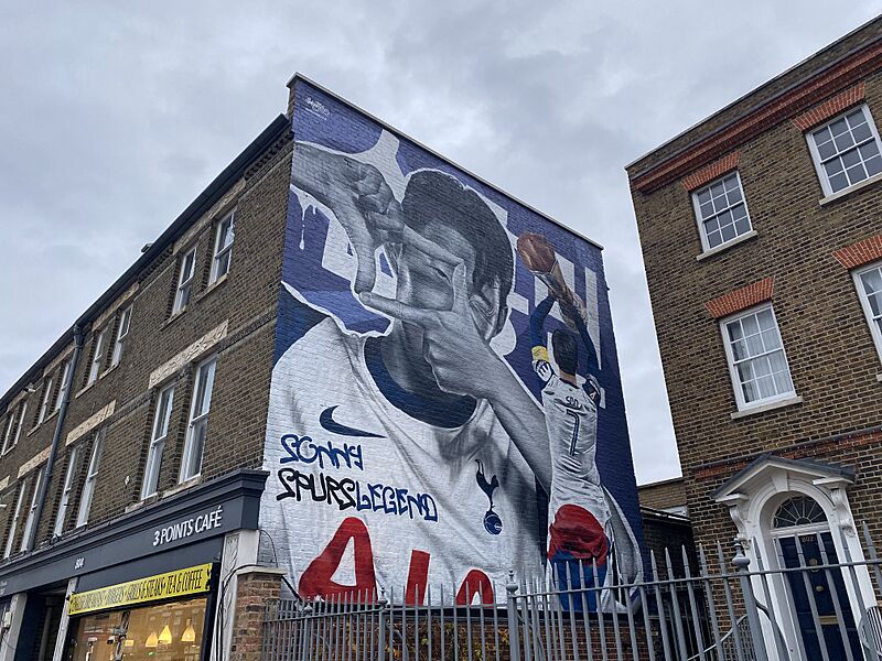 Son Heung-min Tottenham Mural