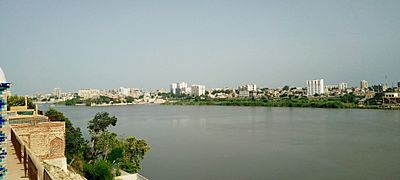 Sukkur Skyline along the shores of the River Indus
