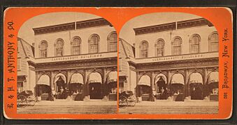 Thames St. and A.J. Ward's, by E. & H.T. Anthony (Firm)