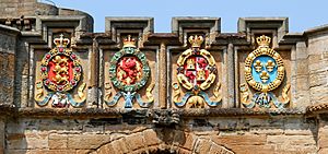 The Four Orders of Chivalry on the Fore Entrance to Linlithgow Palace