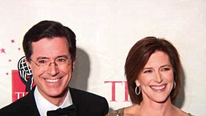 Time 100 Stephen Colbert and wife