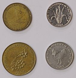Several East Timorese coins.