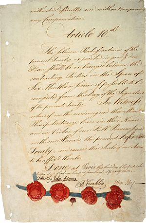 Treaty of Paris 1783 - last page (hi-res)