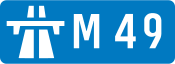 M49 motorway shield