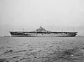 USS Intrepid (CV-11) underway off Newport News on 16 August 1943 (NH 53254)