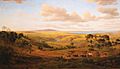 View of Geelong 1856 painting