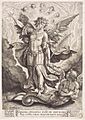 WIERIX, Hieronymus St Michael Slaying the Dragon 1584