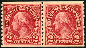 Washington coil stamps 2c 1923 issue