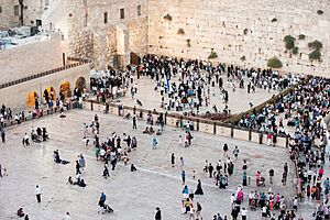 Western Wall before sunset