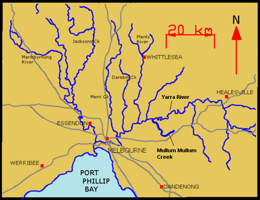 Yarra mullum locator map