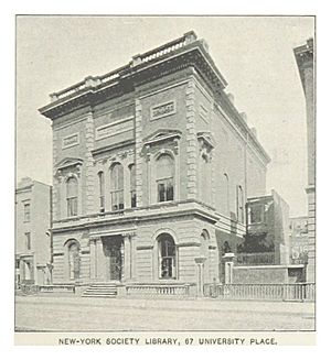 (King1893NYC) pg335 NEW-YORK SOCIETY LIBRARY, 67 UNIVERSITY PLACE