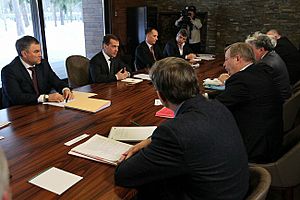 Встреча Медведева с руководителями незарегистрированных партий 1