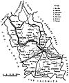 1938 map of interwar county Buzau