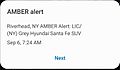 AMBER alert Android