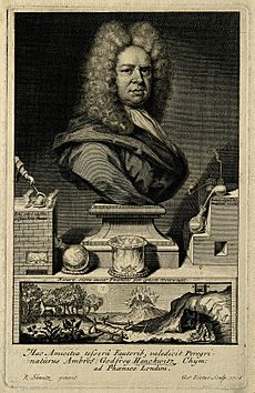 Ambrose Godfrey (Hanckwitz). Line engraving by G. Vertue, 17 Wellcome V0002285