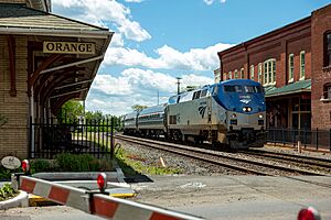 Amtrak P42DC 164 through Orange, Virginia