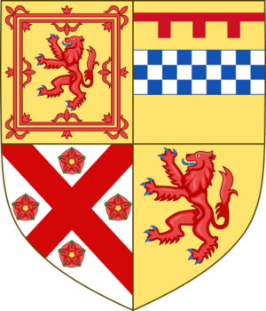 Arms of Andrew Stewart, 1st Lord Avondale (1488)