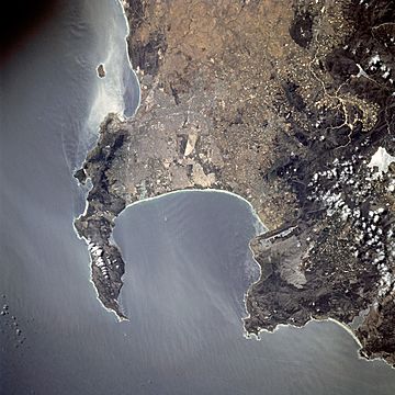 Astronaut photo of Cape Town STS081-738-23