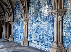 Azuelo tile mural at Porto Cathedral