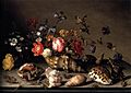Balthasar van der Ast - Still-Life of Flowers, Shells, and Insects - WGA1039