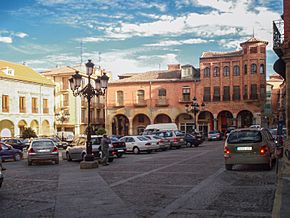 Plaza del Ayuntamiento in Benavente.
