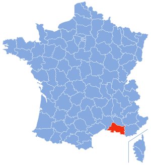 Location of Bouches-du-Rhône in France