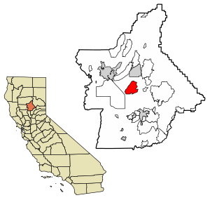Location of Butte Valley in Butte County, California.