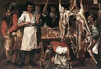 Carracci-Butcher's shop