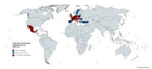 Carte de la Commission internationale de l'état civil