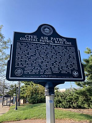 Civil Air Patrol Marker, Bader Field, Atlantic City