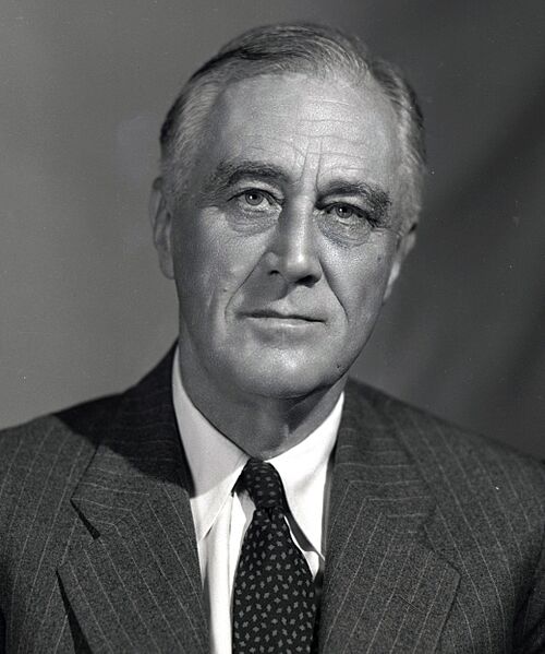Cropped Portrait of FDR