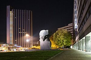 Das ehemalige Karl-Marx-Forum in Chemnitz 2015