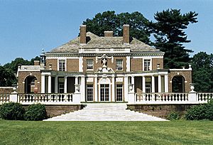 The DuPont-Guest Estate, one of Brookville's best-known landmarks.