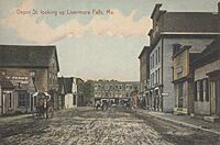 Depot Street, Looking Up, Livermore Falls, ME