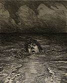 Downfall, from the series A Life, Opus VIII, no. 12 (1884), etching and drypoint, 27.6 × 22.8 cm. Art Institute of Chicago