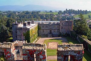 East range of Appleby Castle as seen from the keep, 2002